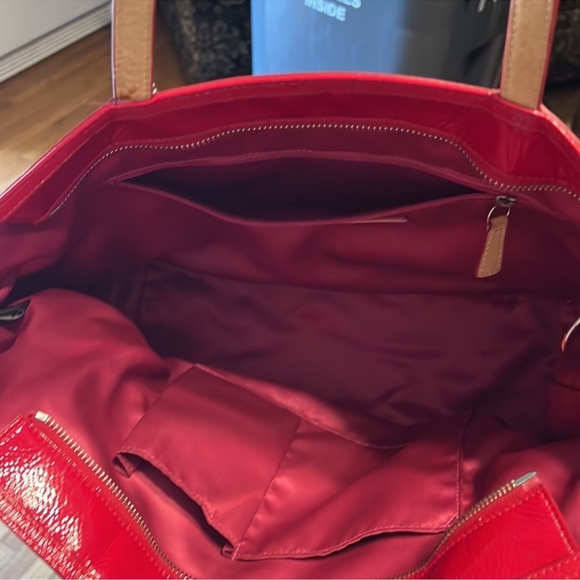 Coach ❤️ Soft Leather Red coach bag patient leather - Picture 6 of 12